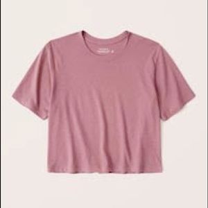 💜ABERCROMBIE & FITCH💜 NWT Short sleeve cropped relaxed tee
